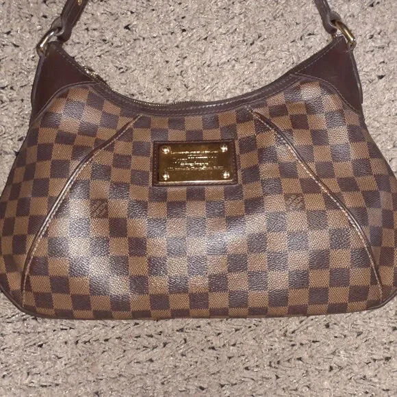 LOUIS VUITTON-Tate GM-Damier Ebene Shoulder Bag-Hobo-Dustbag/Receipt-Authentic - Picture 2 of 16